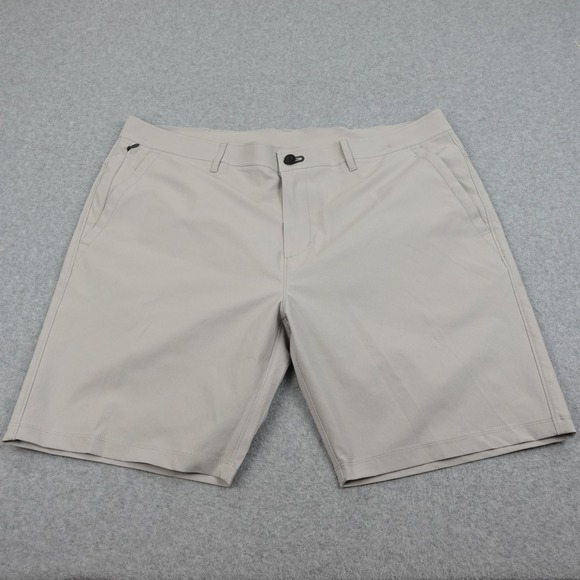 Public Rec Mens Hiking Shorts 38‎ Beige Chino Nylon Blend Stretch Outdoor Golf - Picture 1 of 5